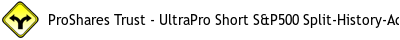 ProShares Trust - UltraPro Short S&P500 split adjusted history picture